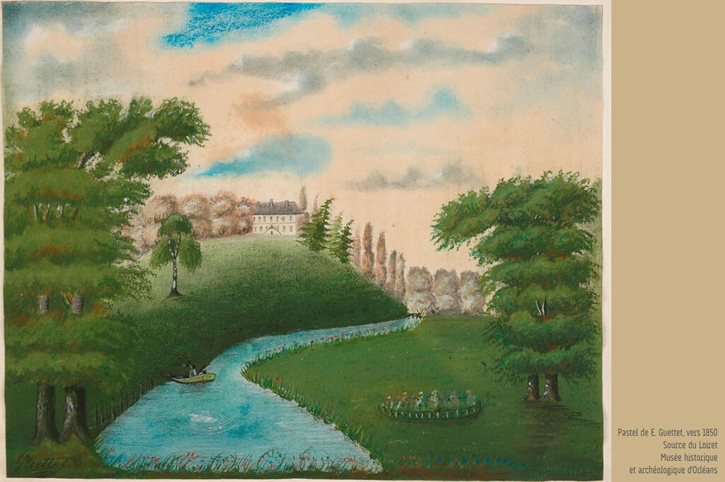 Source du Loiret vers 1850